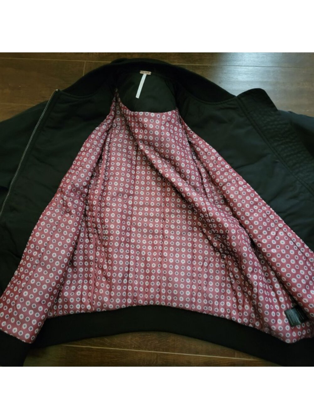 Free People Keep Sake Bomber Jacket Retro Boho Indie Grunge Y2K 90s Womens S - Picture 5 of 9